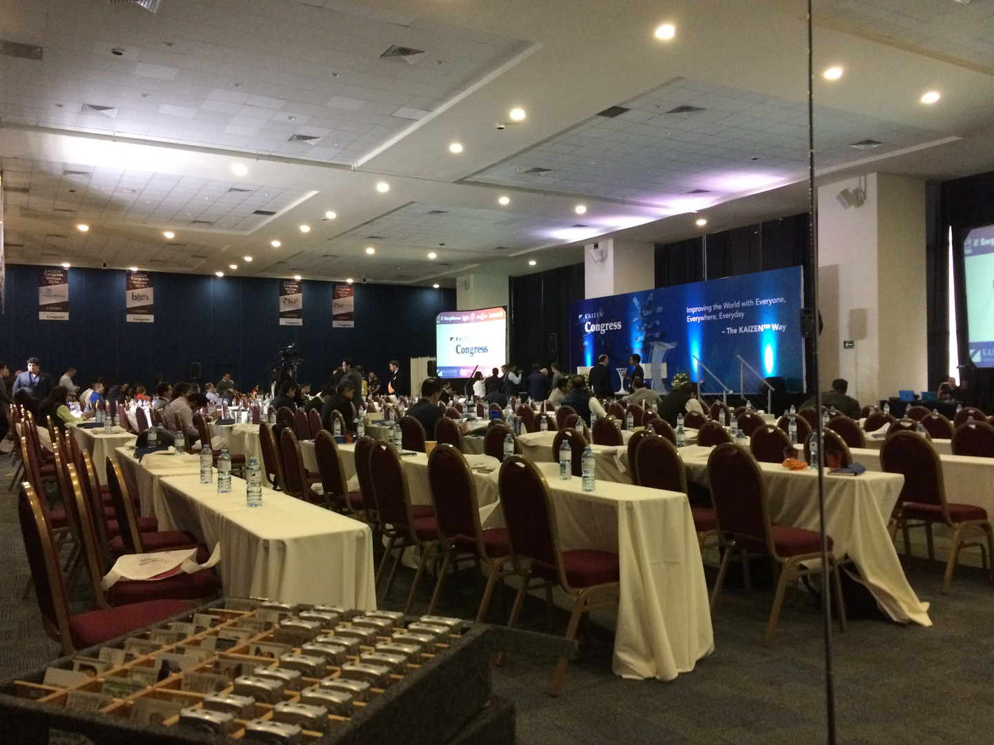Banquet-style conference seating for international Kaizen Congress